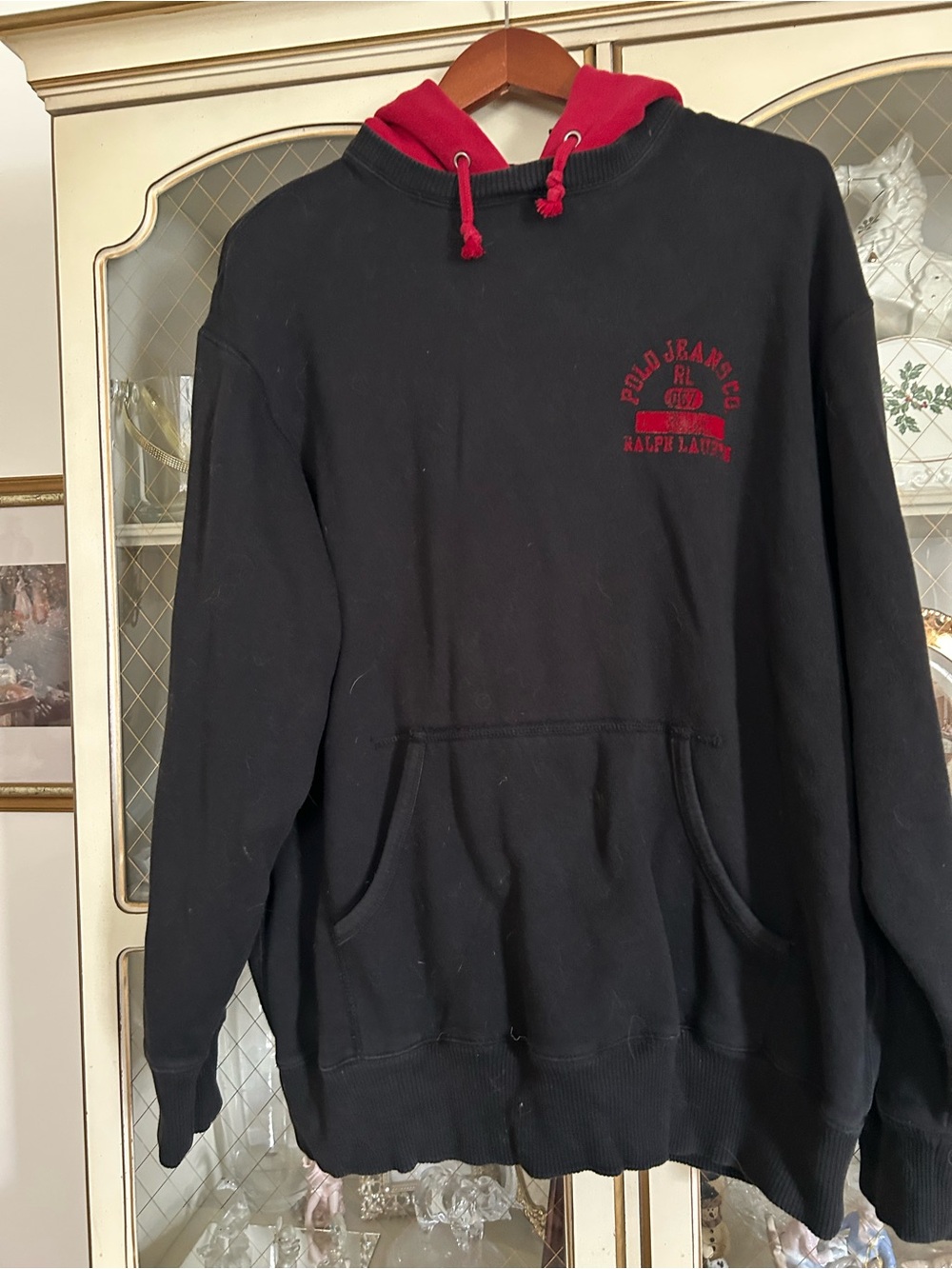 Polo jeans Co Ralph Lauren Vintage Hooded Sweatshirt sz XL. C:5291A